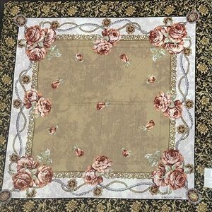 Roberta Di Camerino Rose Patterned Handkerchief